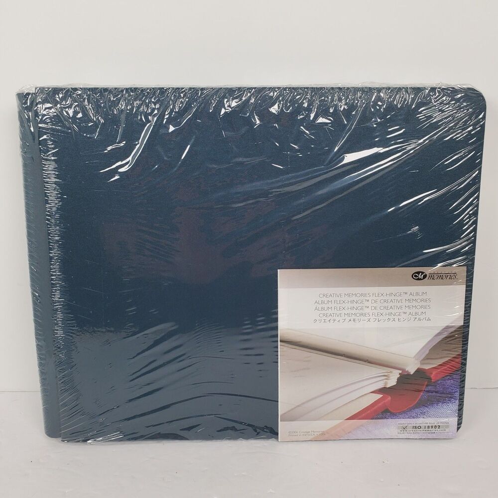Creative Memories Flex Hinge Scrapbook Album Navy Blue ISO 18902 New